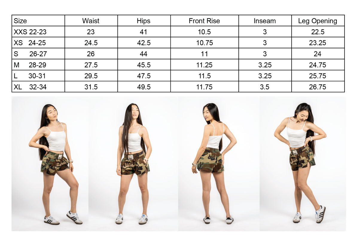 Thao Thep Muay Thai Camo 2 Pocket Walk Shorts