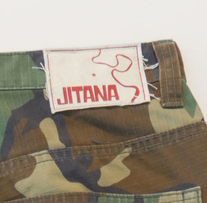 Navari 5 Pocket Low Rise Baggy Fit Camo Pant